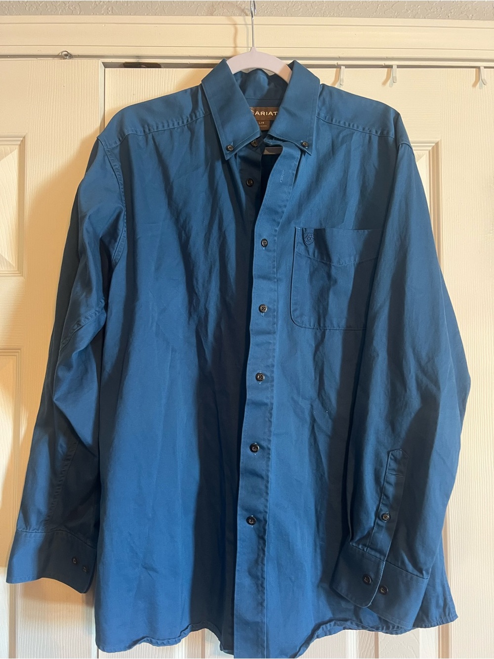 Ariat Men's Deep Teal-Blue Lightweight Button-Up Shirt Jacket